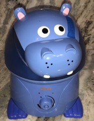 Crane EE-8245 Humidifier Cool Mist Hippo Animal Holstein 1 Gallon Ultrasonic