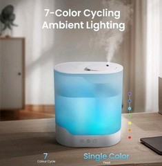 YOGIN Air Humidifier for Bedroom, 3L Top-Fill Cool Mist Humidifier &…
