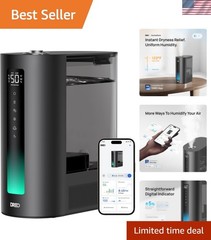 Long-Lasting 6L Humidifier with Adjustable Mist & Smart Timer for Family Comfort