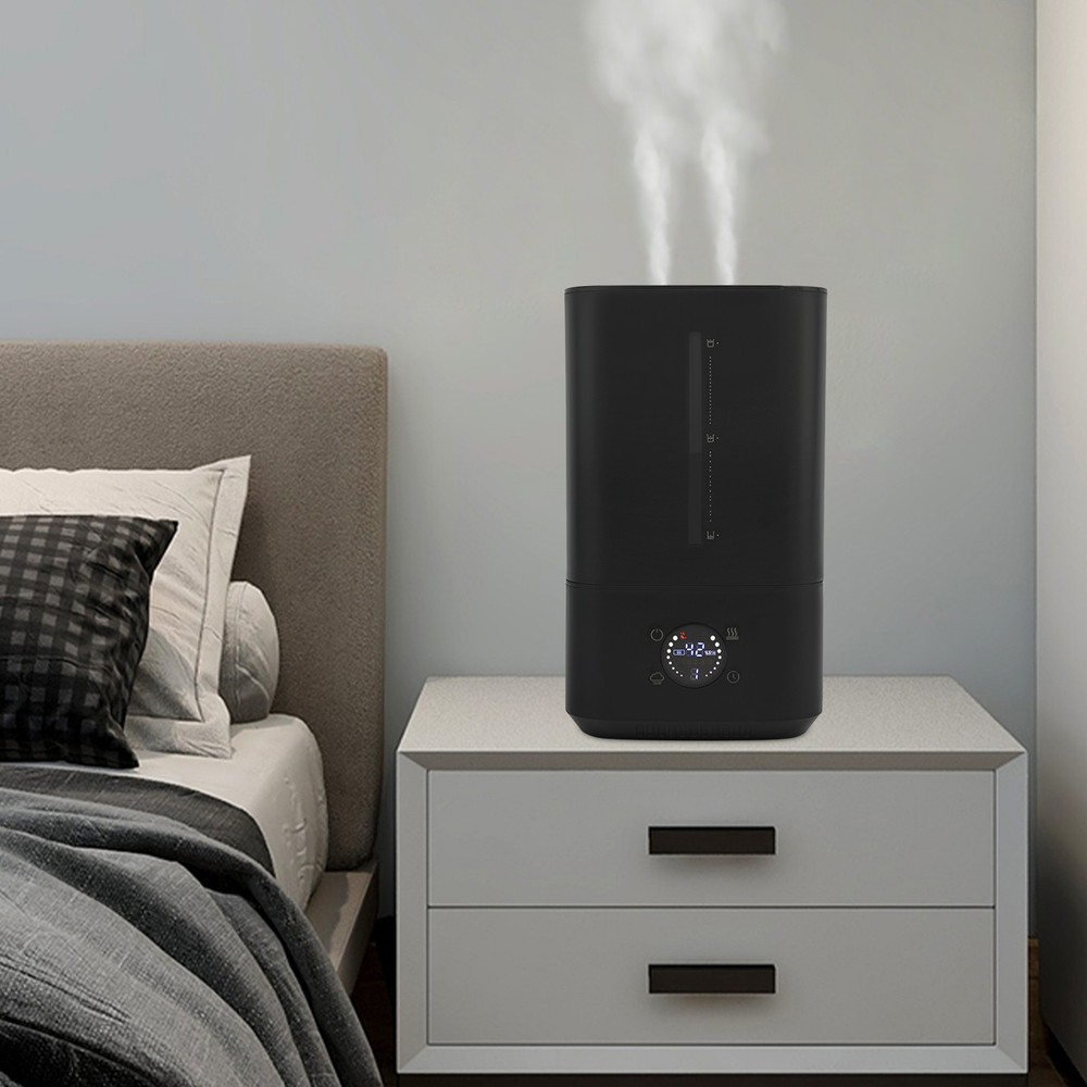 6L Hot and Cold Mist Humidifier 3 Levels Fog Volume Humidifier for Home 110-220V