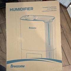 Breezome Tabletop Cool Mist Humidifier MG07JS White, Top Fill, 22W, 120V