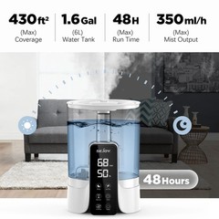 Sejoy FS-6868 Air Humidifier 25W Large Capacity Aroma Diffuser Remote Timer 110V