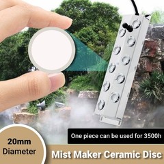 10Pcs 20mm Ultrasonic Mist Maker Fogger Discs – Replacement Atomizer Set for Hum