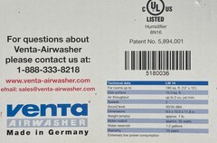 NEW Venta Airwasher LW14 Humidifier Air Purifier Made in Germany NIB