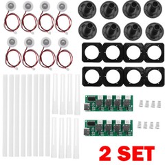 2x Type-C Humidifier DIY Kit Ultrasonic Mist Maker Driver Circuit Board 4-Fogger