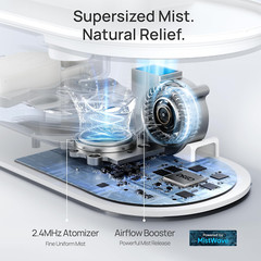 Humidifiers for Bedroom, Top Fill 4L Supersized Cool Mist Humidifier, 32H Runtim