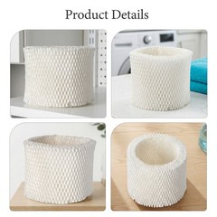 3 Pack Thickened Home Humidifier Filter Pads White Durable Wood Pulp Replacement