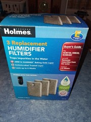 Holmes Humidifier HWF100 Antimicrobial Replacement Filters 3 Pack New Open Box
