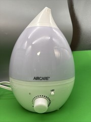 AIRCARE AURORA MINI ULTRASONIC COOL MIST HUMIDIFER LED LIGHTS & OIL DIFFUSER