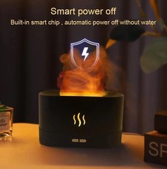 🔥 LED Flame Aroma Diffuser | 7-Color Fireplace Effect Essential Oil Humidifier