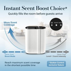 JCLOUD Hotel Scent Diffuser, Waterless Essential Oil Diffuser Cover Up White
