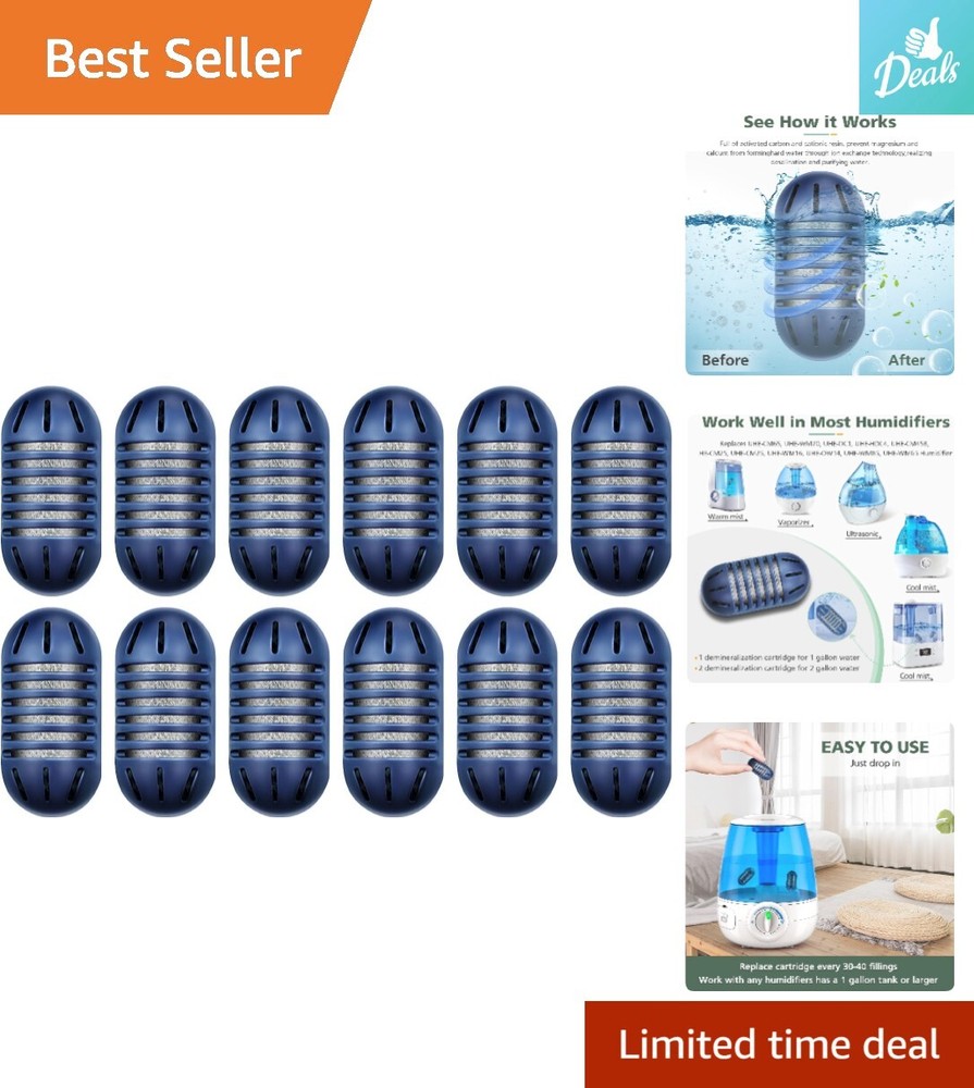 Ultrasonic Humidifier Demineralization Cartridges – Filters Mineral Deposits,…