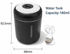 Mini Humidifier USB, LED