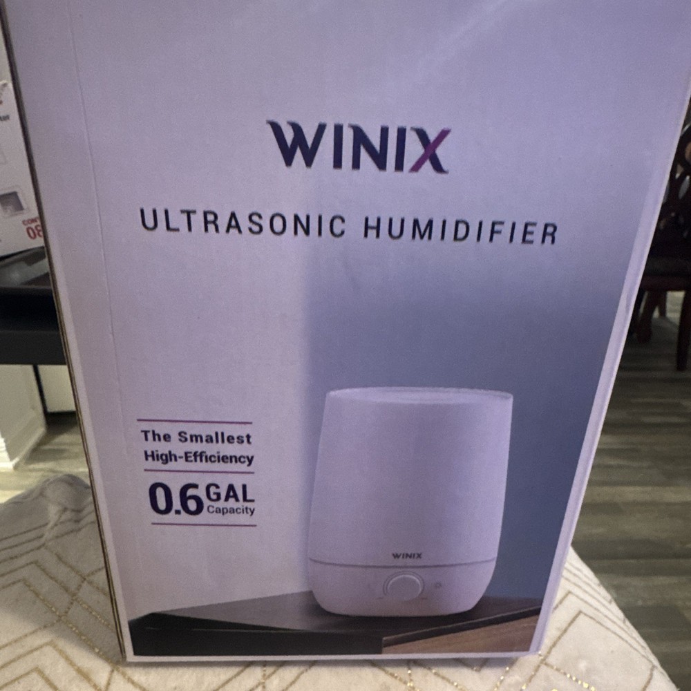 WINIX L60 Ultrasonic Humidifier 0.6 Gal Top-Fill Auto Shut-Off White 215 sq ft