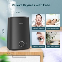 5L Cool Mist Humidifier 2-in-1 Aroma Diffuser Whisper Quiet Auto Shut Off New
