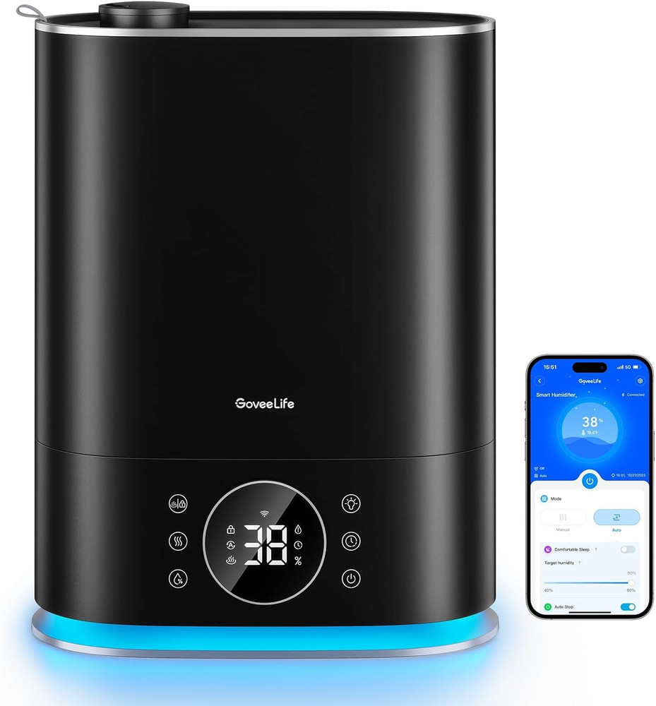 7L Smart Humidifier for Bedroom, Auto Mode, App Control, 70H Quiet Runtime