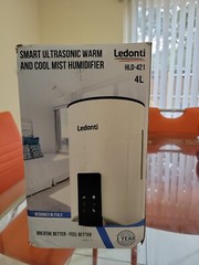 Ledonti HLD-421 Smart Ultrasonic Cool Warm Mist Air Humidifier 4 Liter White