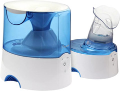 EE-5202 Inhaler & Warm Mist Humidifier, 0.5 Gallon, Blue & White