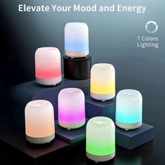 250ml LED 7 Color Ultrasonic Aroma Diffuser Humidifier Essential Oil Purifier