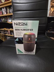 NIZONI Whisper Quiet Mini HUMIDIFIER – 2 Misting Modes – Up to 6 Hours Use – USB