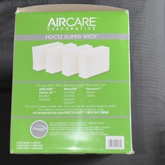 AIRCARE HDC12 Super Wick Evaporative Humidifier Filter Wicks 4-Pack White/Green