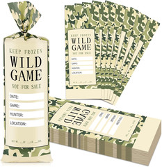UQM 140 Pack Wild Game Meat Bags for Freezer, 1 Lb Ground Meat Bags, Wild Game M