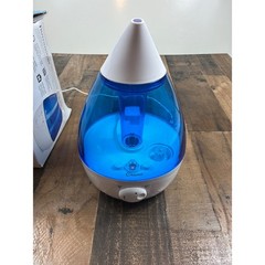 Crane Ultrasonic Cool Mist Humidifier 1 Gallon Blue White EE-5301 Filter-Free