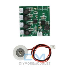DC6-24V 4-Nozzle Spray Humidifier Atomization Module DIY Ultrasonic Atomizer Kit