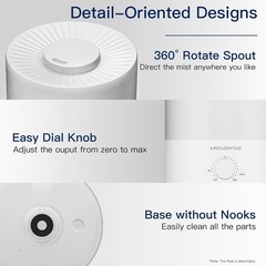 3.5L Ultrasonic Cool Mist Humidifier with Night Light & Auto Shut-Off Features