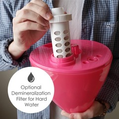 Crane Ultrasonic Humidifiers for Bedroom and Office, 1 Gallon 1 Gallon, Pink