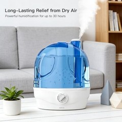 Humidifiers, 2.8L Ultrasonic Cool Mist Humidifier for Large Room Babies