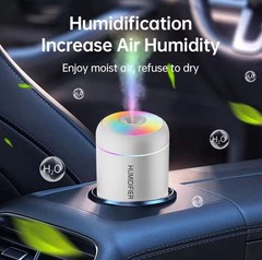 USB Mini Air Humidifier 180ML Essential Oil Aroma Diffuser LED Mist Maker Home