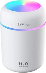 USB Cool Mist Humidifier with Colorful Night Light – Perfect for Small Spaces