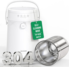 4L Stainless Steel Warm Mist Humidifier with Self-Cleaning for Large Rooms
