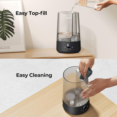 Humidificador 3.6L niebla fria dormitorio grande oficina 34H llenado superior