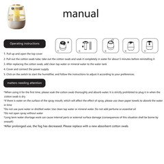 1.3L Ultrasonic Humidifier: Dual-Mist, Top-Fill, LED Light – Ideal for Bedrooms