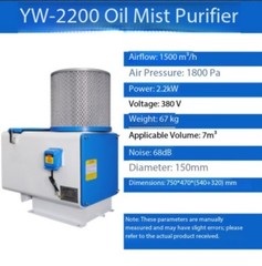 Machine Tool Industry Oil Mist Separator Environmental Protection Machine Filter