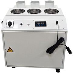 27KG Industrial Ultrasonic Humidifier Cooler Sprayer 110V 2700W 3 Mist Outlets