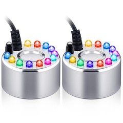 Ultrasonic Fog Machine 2 Pcs Mist Maker Fogger Small Fountain Halloween
