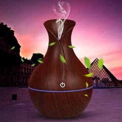 130ML Aroma Essential Oil Diffuser Wood Grain Aromatherapy Humidifier – 2 colors