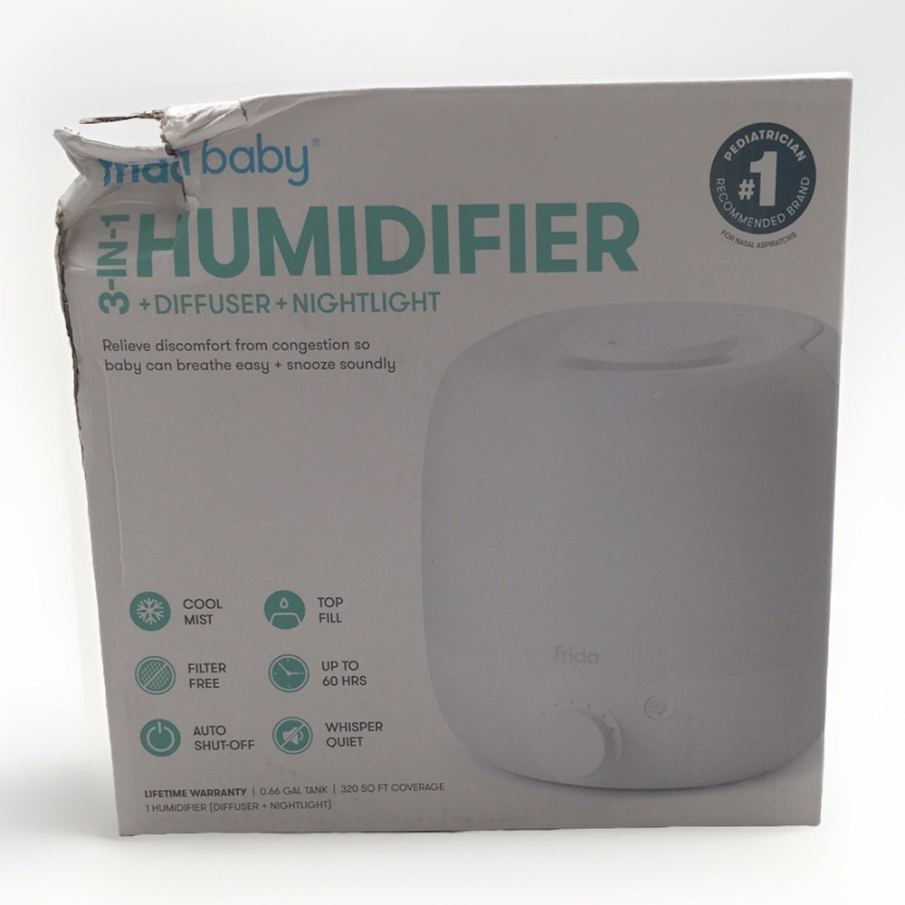 Frida Baby 3-in-1 Humidifier +Diffuser + Nightlight Sealed Damaged Box