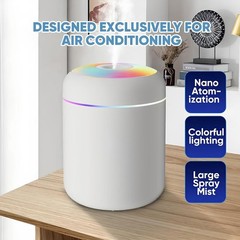 2 in 1 USB Electric Aromatherapy Oil Diffuser Ultrasonic Air Humidifier Mist …
