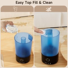 Humidifiers 3.2L with 360° Nozzle and Colorful Gradient Light🌟