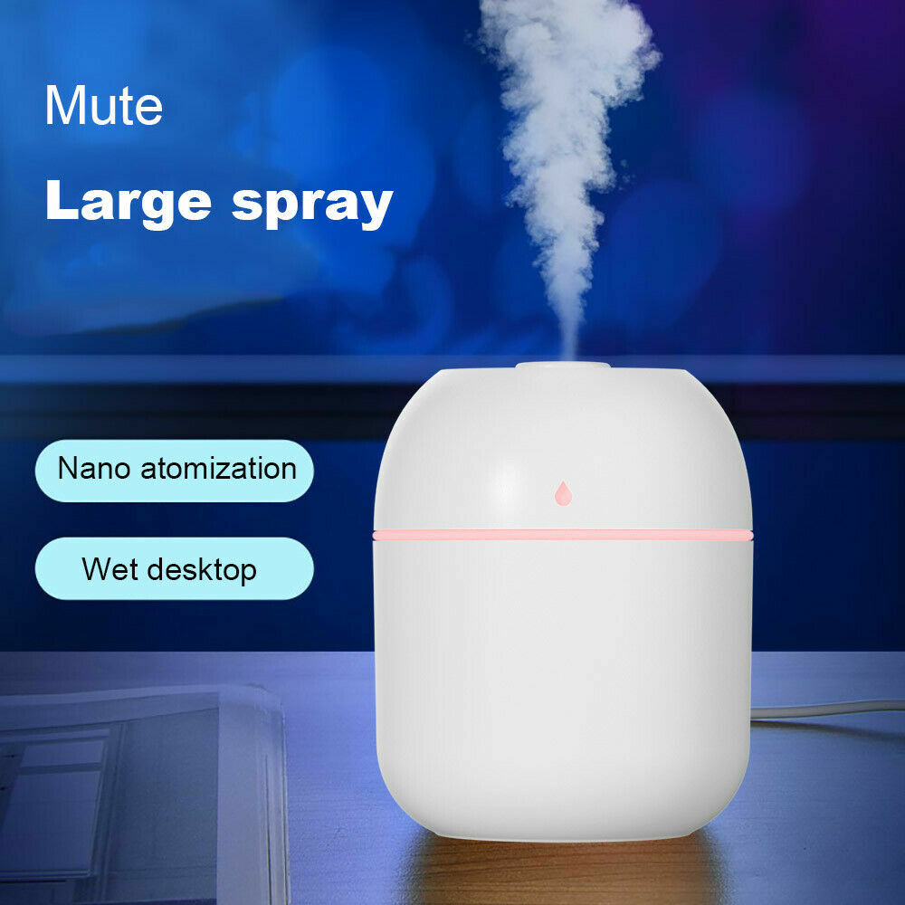 220ml Portable USB LED Mini Car Home Humidifier Aroma Oil Diffuser Mist Purifier