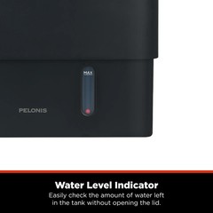 Pelonis 1 Gallon Cool Mist Humidifier, 500 Sq. ft. Coverage, Black, OPEN BOX