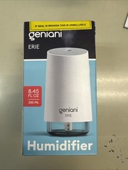Mini Cool Mist Humidifier 8.45 ft.oz/ 250ml – White – Geniani -New