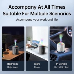 180ML Mini USB Humidifier Essential Oil Diffuser Cool Mist Air Humidifier LED