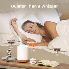 ASAKUKI Essential Oil Diffuser for Home, 300 Ml Humidifier with Automatic Shut-O