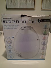 Bell+Howell 1 Gal Ultrasonic Color Changing Humidifier & Aroma Diffuser Open Box
