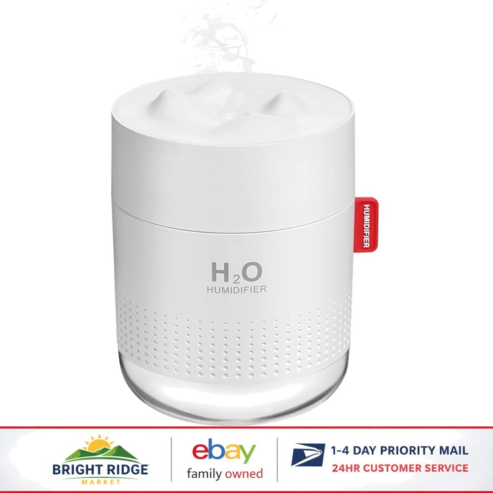 USB Personal Desktop Humidifier with 2 Mist Modes and Auto Shut-Off Feature